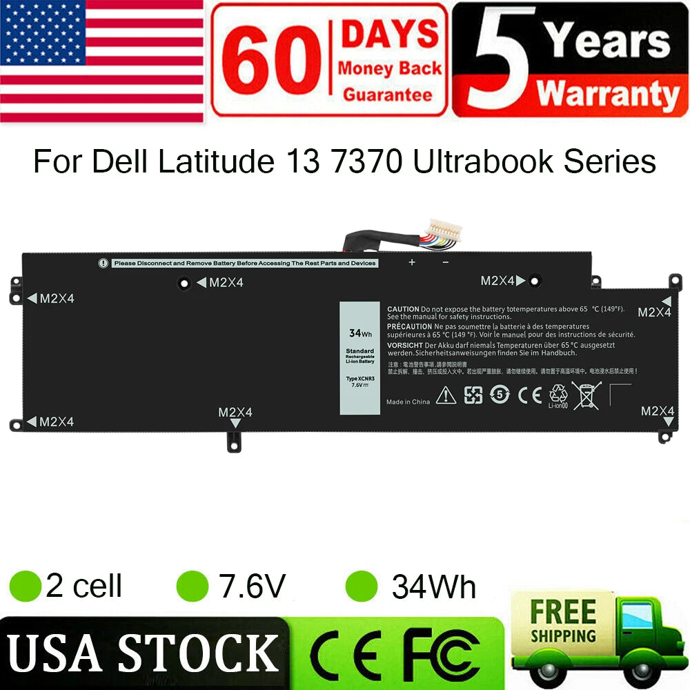 ?P63NY N3KPR 0XCNR3 MH25J battery for DELL Latitude 13 7370 E7370 Ultrabook 34Wh