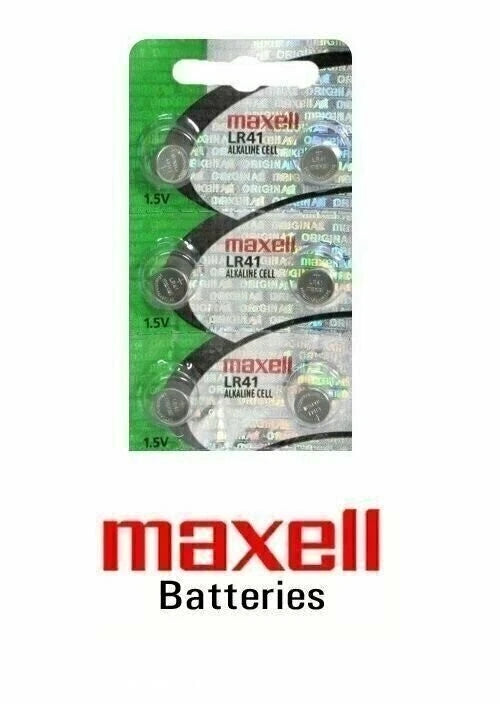 Maxell LR41 192 L736 V3GA 1.5V BATTERIES 6 X