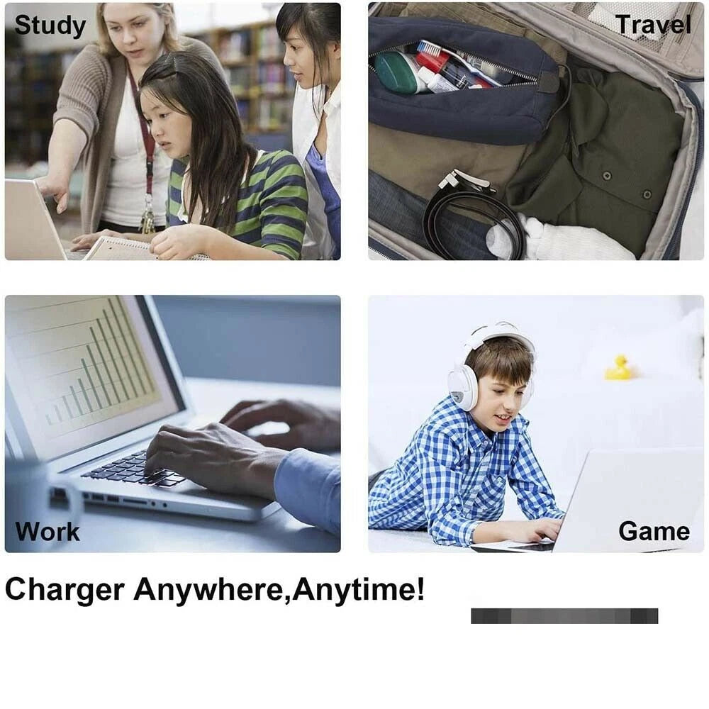 Laptop Charger 90W watt USB Type C(USB-C) Power Adapter for Dell Latitude 2in1