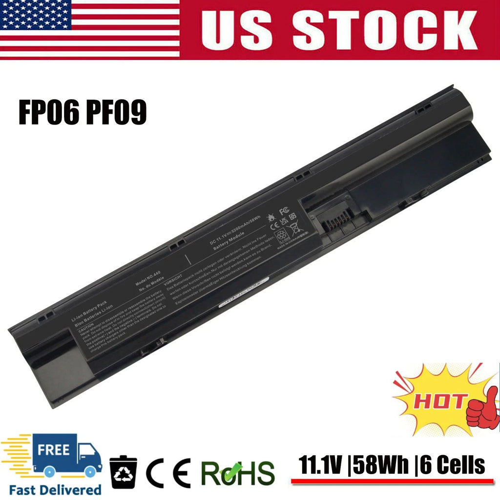 ?FP06 FP09 Battery for HP ProBook 440 445 450 455 470 G0 G1 Series 708457-001