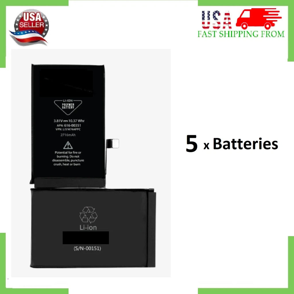 Premium Quality Replacement Battery For iPhone 5 6S 7 8 11 12 13 XR XS LOT (5x)