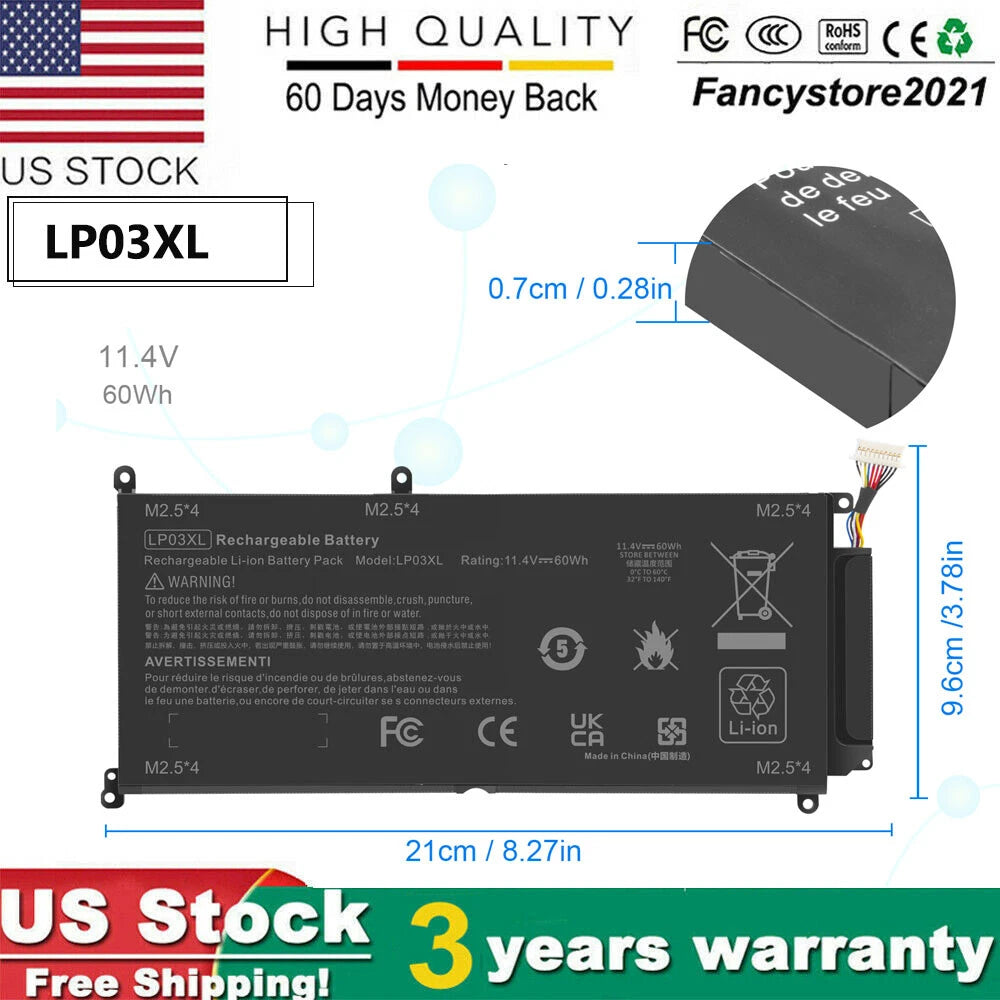 Battery LP03XL For HP Envy M6-P 14-j104TX 807417-005 TPN-C122 805094-005