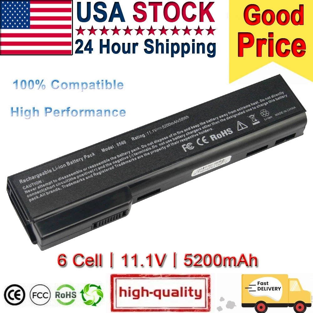 LOT Battery For HP ProBook CC06 6360b 6460b 6470b 6560b 6565b 6570b 8460P 8470p