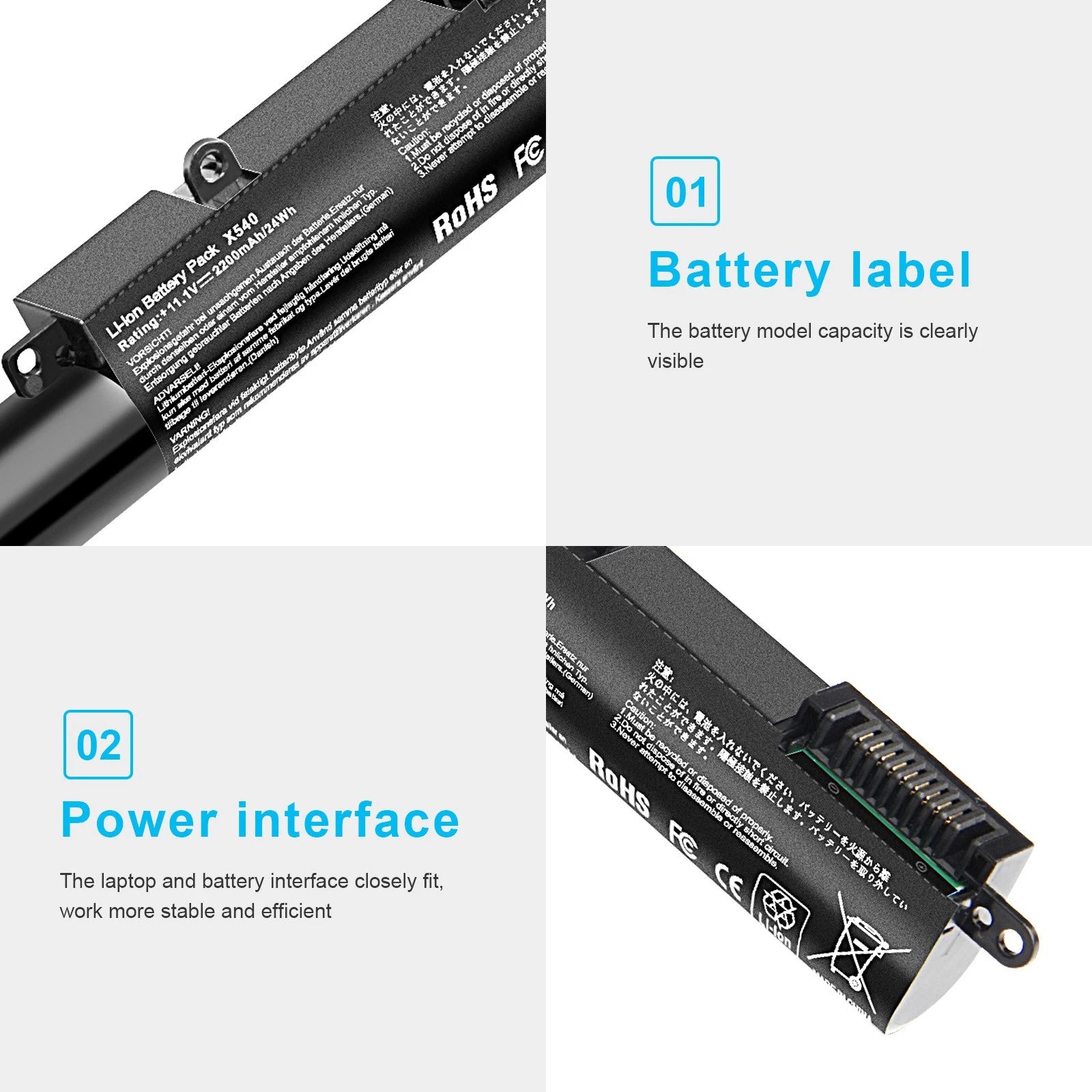 A31N1519 Battery For ASUS X540S X540L X540SA X540S X540LA A540 A540L F540 R540LA