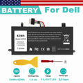 J0PGR Battery for Dell Latitude 5285 5290 2-in-1 Series JOPGR FTH6F 1WND8 0J0PGR