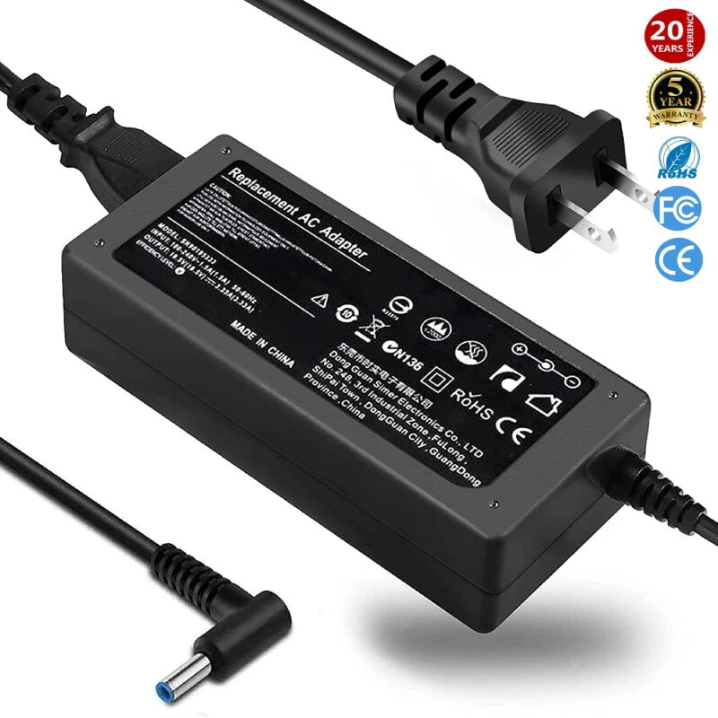 90W Power AC Adapter Charger For 65W 45W HP Envy Spectre x360 Blue Tip Laptop