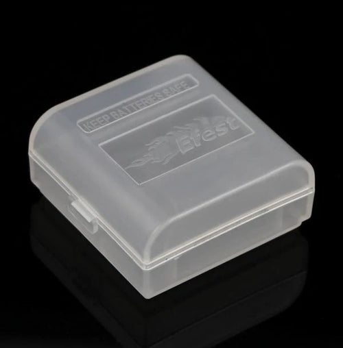 1 White Clear Plastic Battery Case/Box for 18350 Battery
