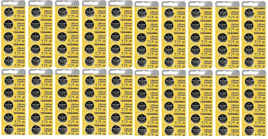 Lot x 100 Toshiba CR2032 Fresh Date Stock CR2032 2032 Lithium 3V New Batteries