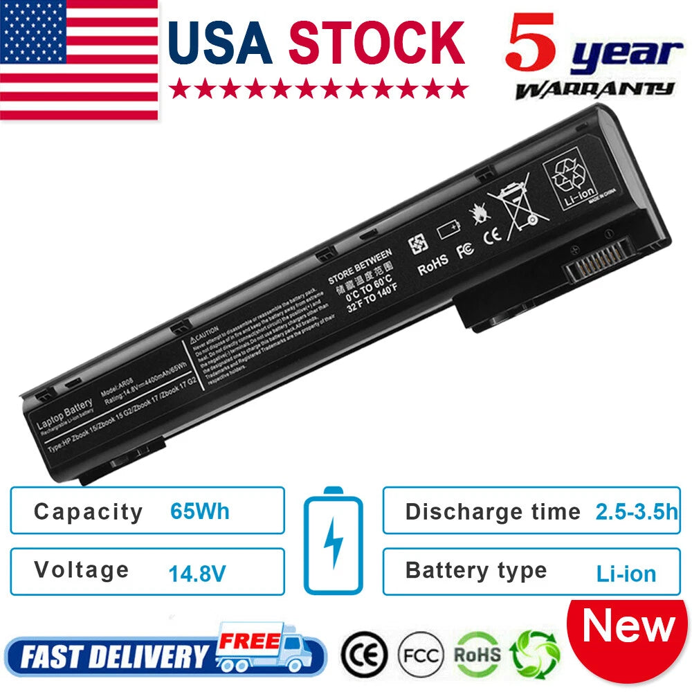 AR08 AR08XL Battery for HP Zbook 15 17 G1 G2 708455-001 707614-241 708456-001