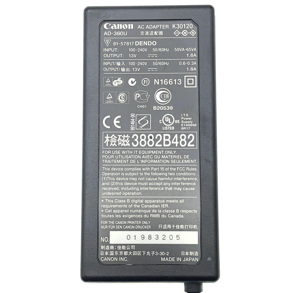 NEW Genuine Canon AC/DC Adapter for MK1500 MK2500 Cable ID Printers OEM