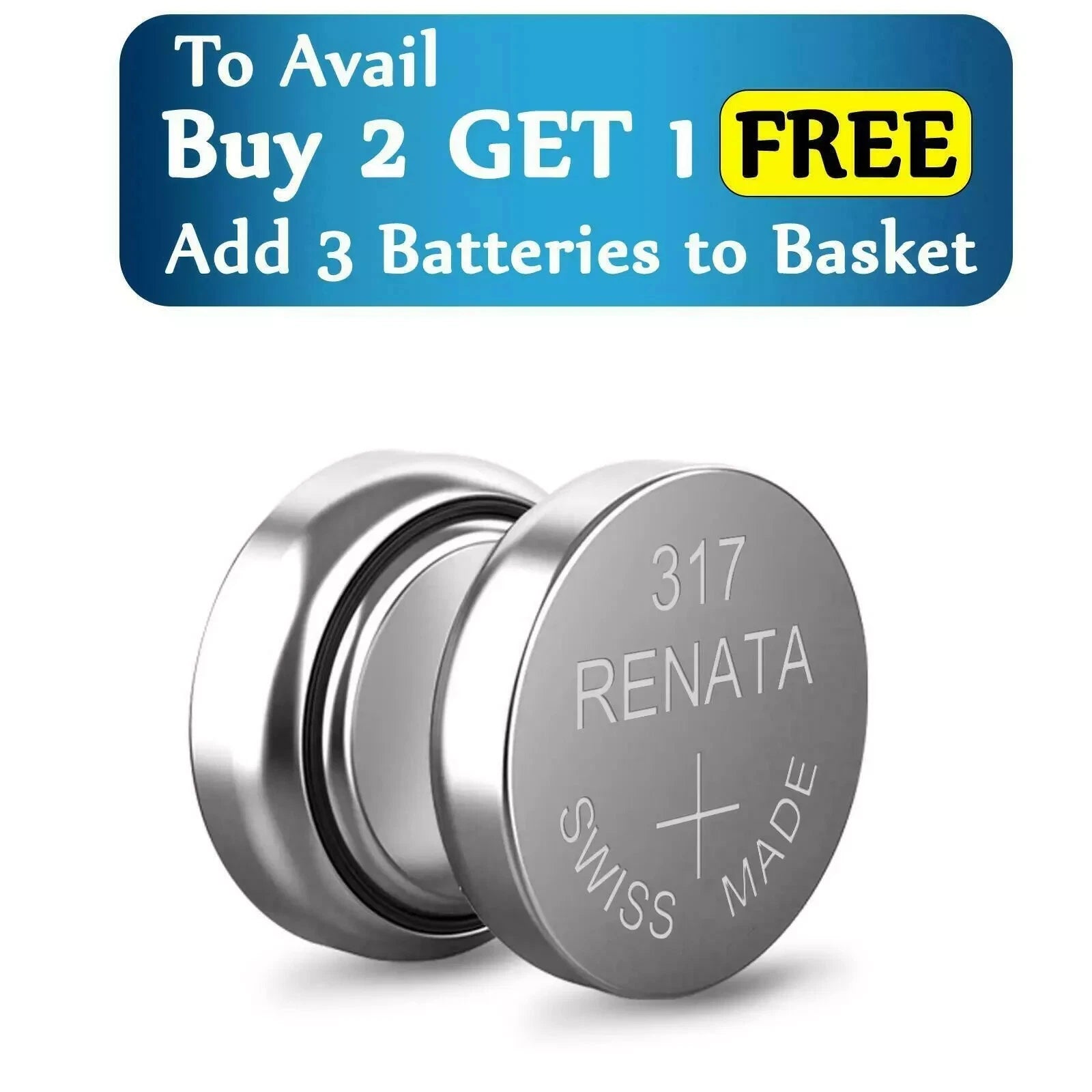 RENATA WATCH BATTERIES ?BUY 2 GET 1 FREE? 377 371 364 CR 2032 2025 ?ALL BATTERY?