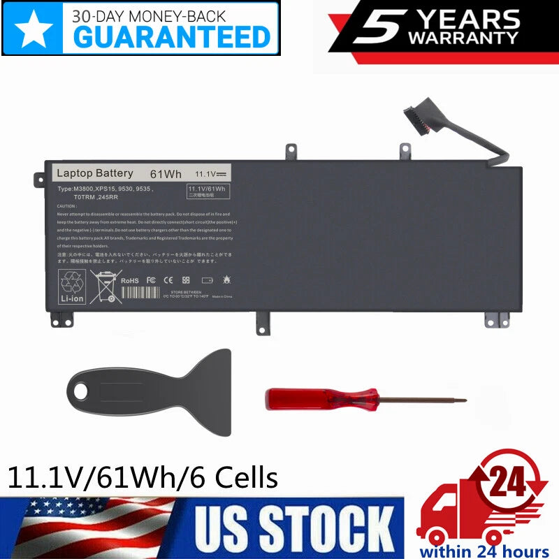 ?T0TRM Battery For Dell XPS 15 9530 Precision M3800 T0TRM TOTRM H76MV 7D1WJ