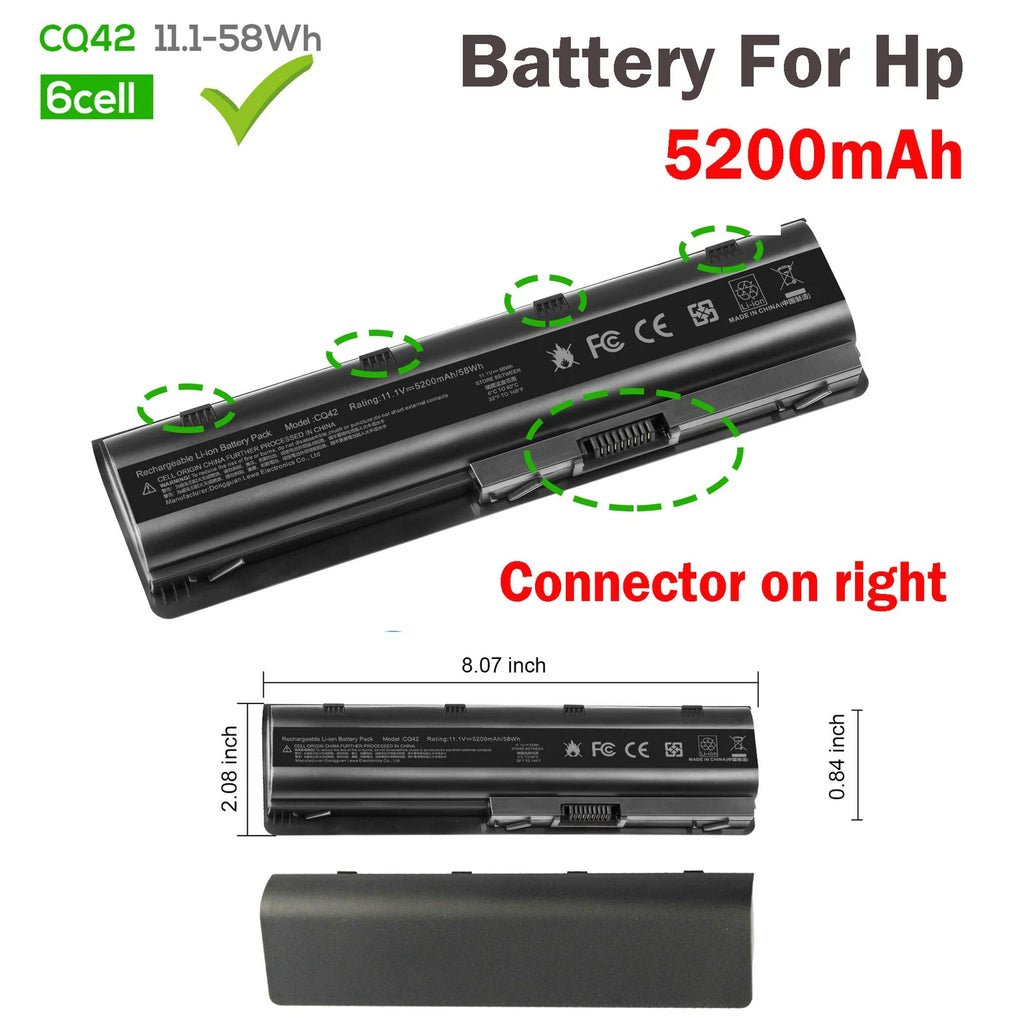 ??LOT For HP 2000-425NR Laptop Battery MU06 MU09 593553-001 5200mAh Notebook PC
