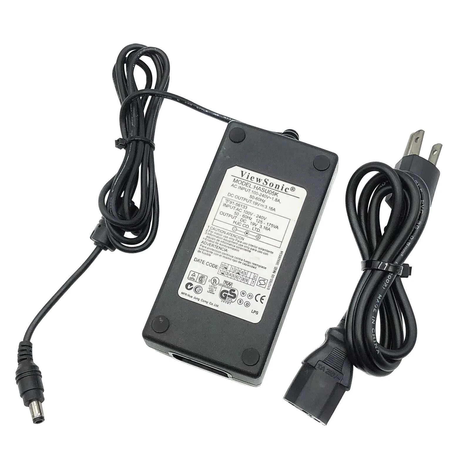 NEW Original ViewSonic AC Adapter Power HASU05K 19V 3.16A Charger