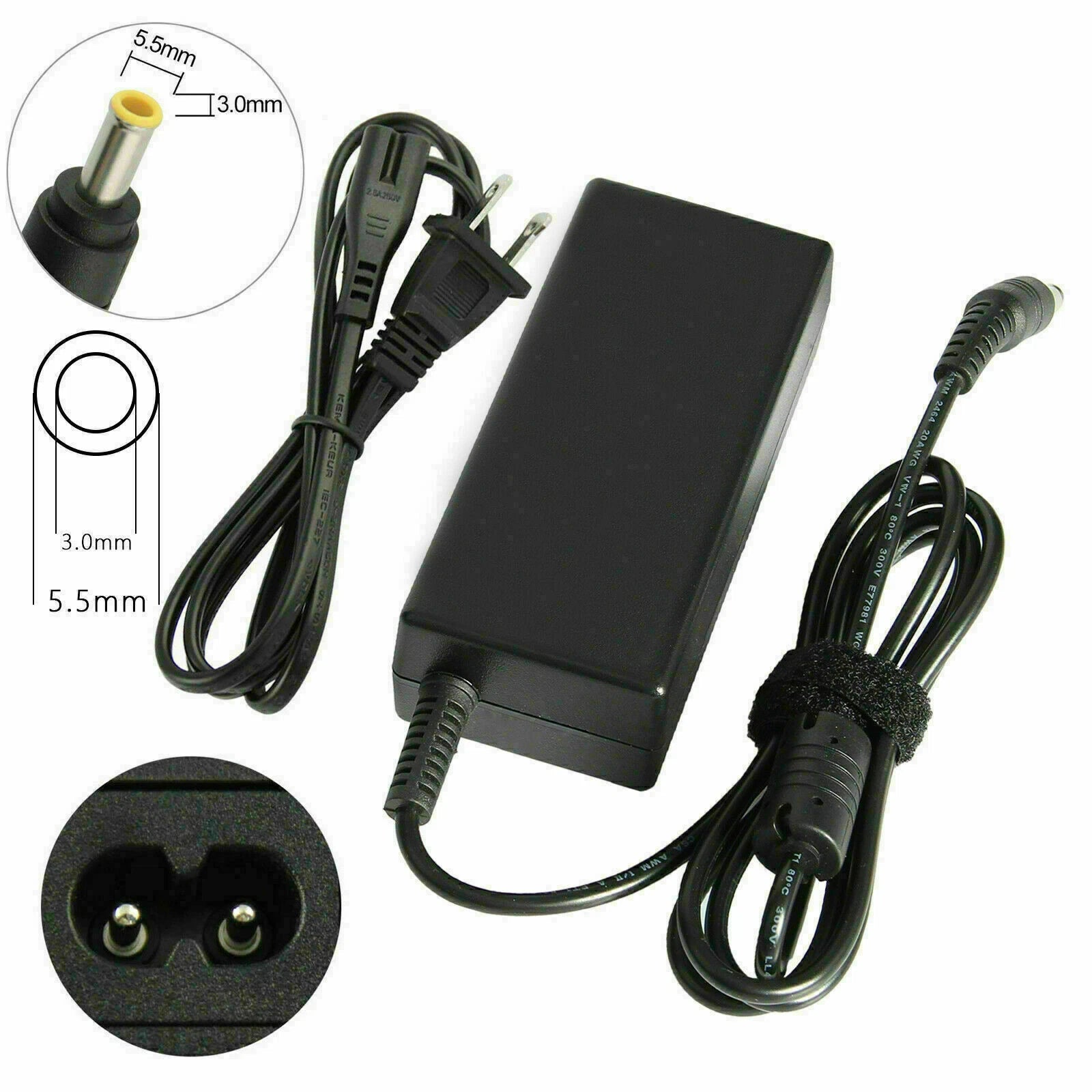 60W Charger For Samsung Np300e5a Np305e5a Np365e5c RV515 RV520 R530 R540 R730