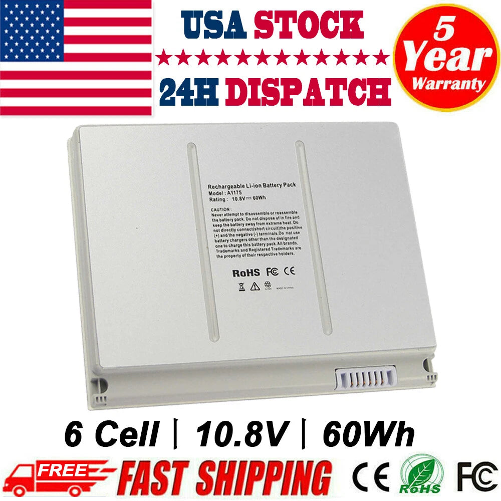 A1175 A1260 NEW Battery for Apple Macbook Pro 15inch A1211 A1150 Laptop 60Wh
