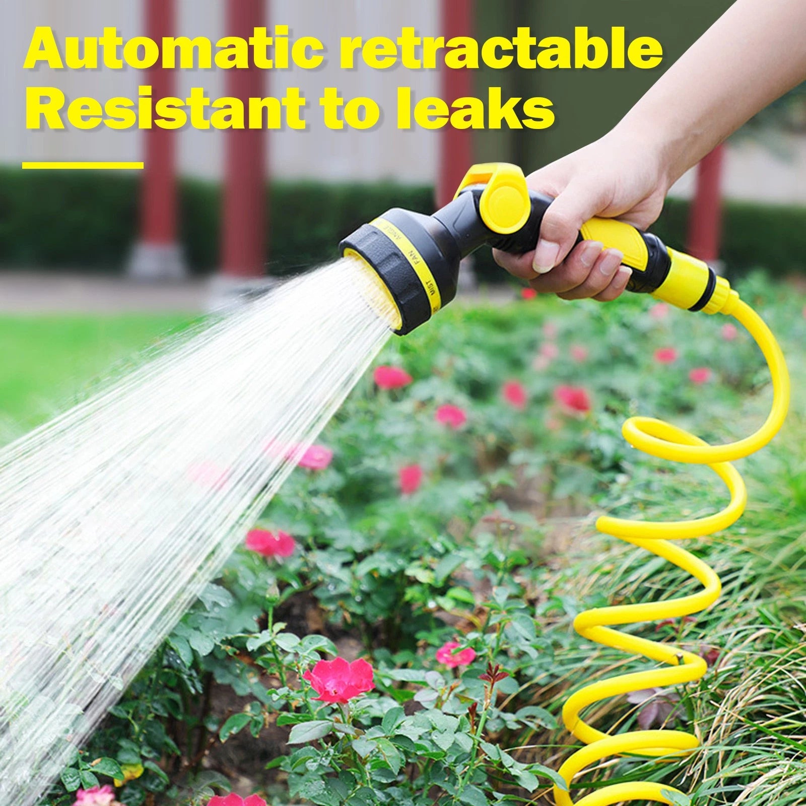 Flexible Garden Hose Expandable Flexible EVA Water Hose w/ Spray Nozzle 20M 65FT