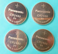 4 NEW PANASONIC CR2450 CR 2450 3v lithium battery EXPIRE 2024