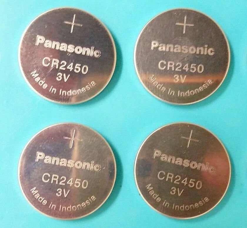 4 NEW PANASONIC CR2450 CR 2450 3v lithium battery EXPIRE 2024