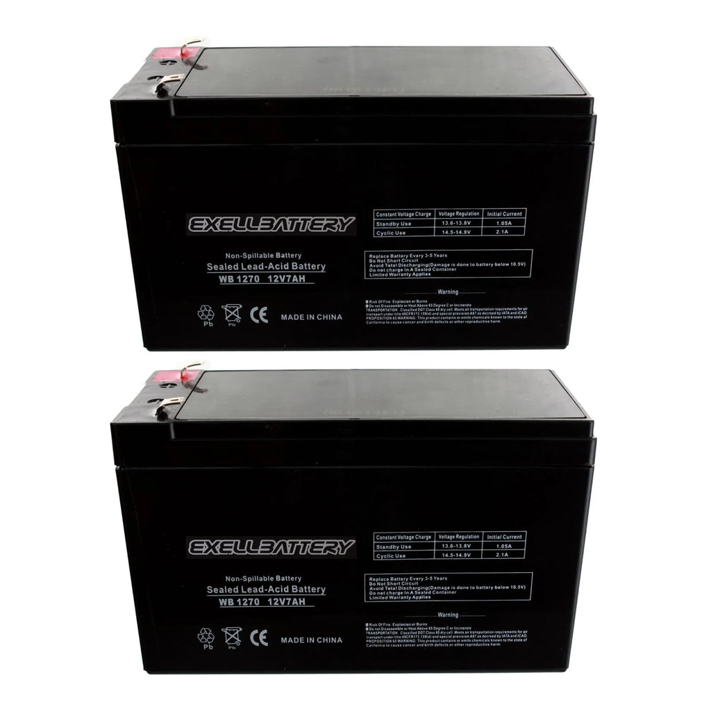 2pk 12V 7AH 8AH Battery RAZOR Scooter ES300 E200 E300 Bella Betty Daisy Vapor