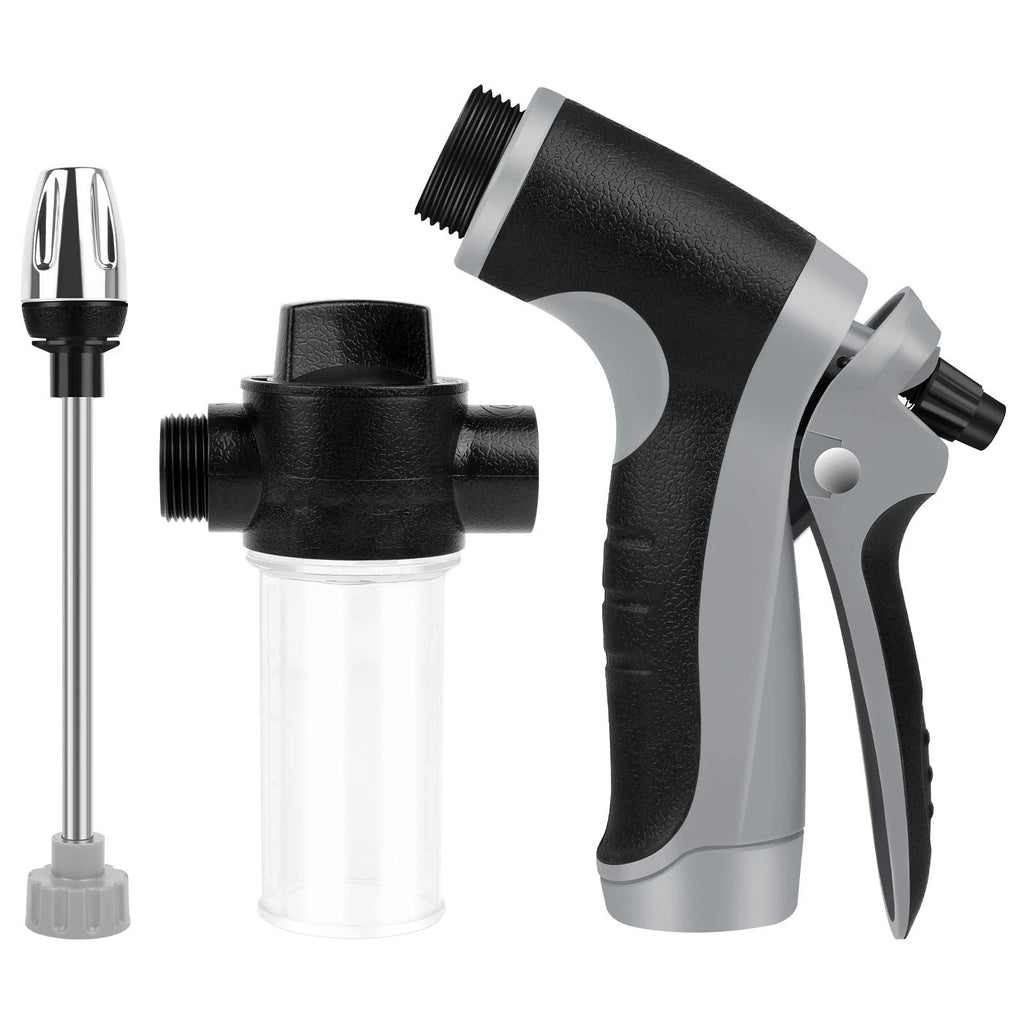 High Pressure 3 Water Spray Gun Nozzle Garden Hose Pipe Lawn Car Washing Metal