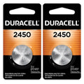 2 2450 Duracell Lithium 3V Coin Cell Batteries (CR2450, DL2450, ECR2450)