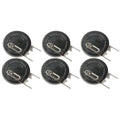 6x CR-2032/VBN 3V Lithium Coin Battery Vert 2 PC Pins CMOS Display