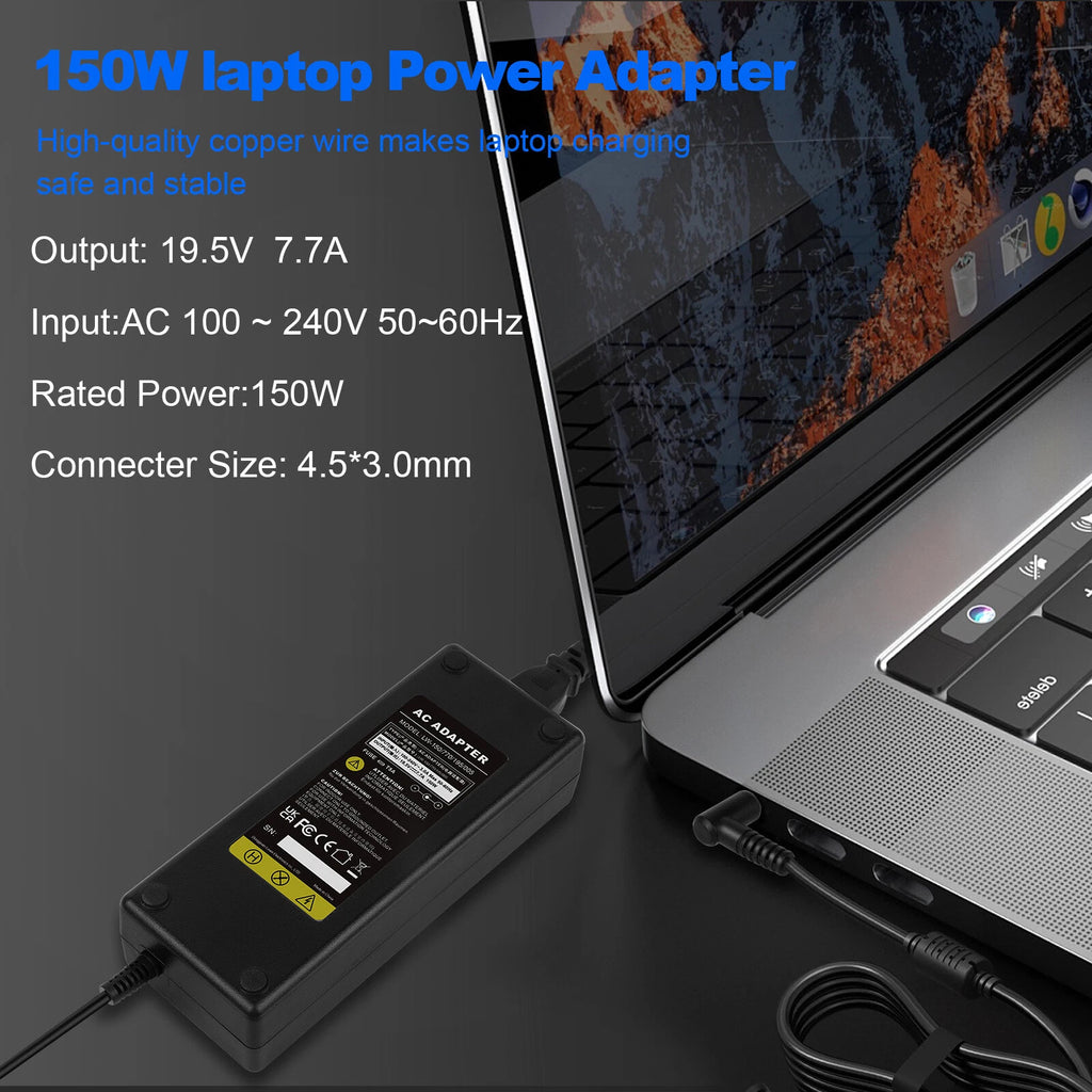 150W AC Power Adapter Charger For HP ZBook 15 Studio G3 G4 G5 Mobile Workstation