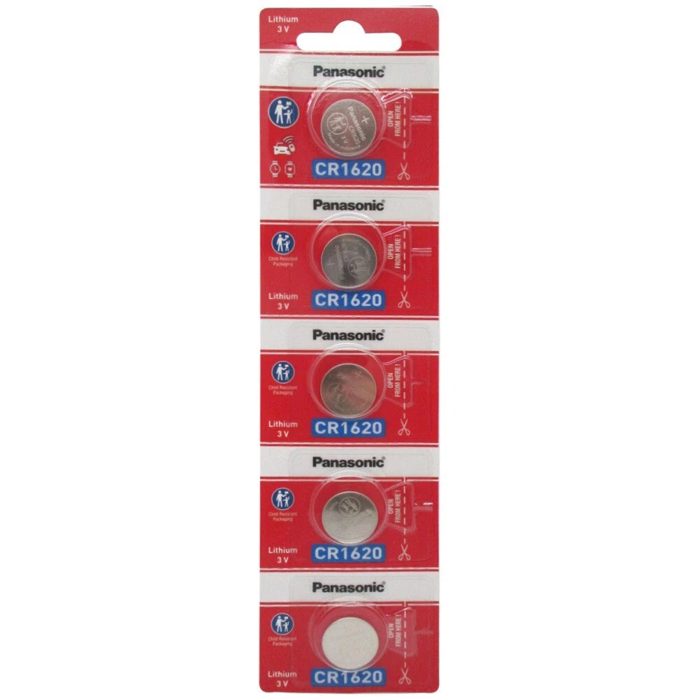 10 x FRESH NEW CR1620 Panasonic Lithium Button Cell Watch Battery ECR1620 1620