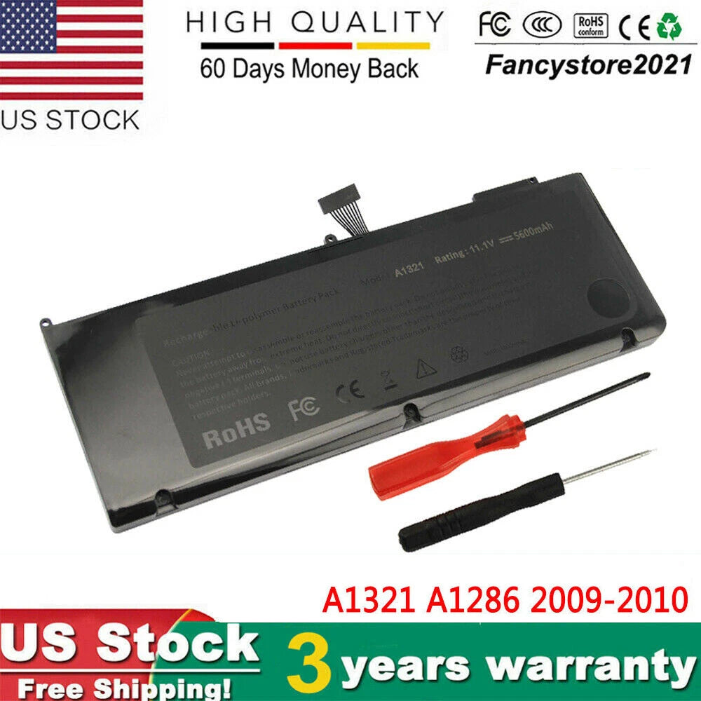 A1321 Battery For Apple Macbook Pro 15" A1286 ( Mid 2009 2010) MC372LL/A 73Wh