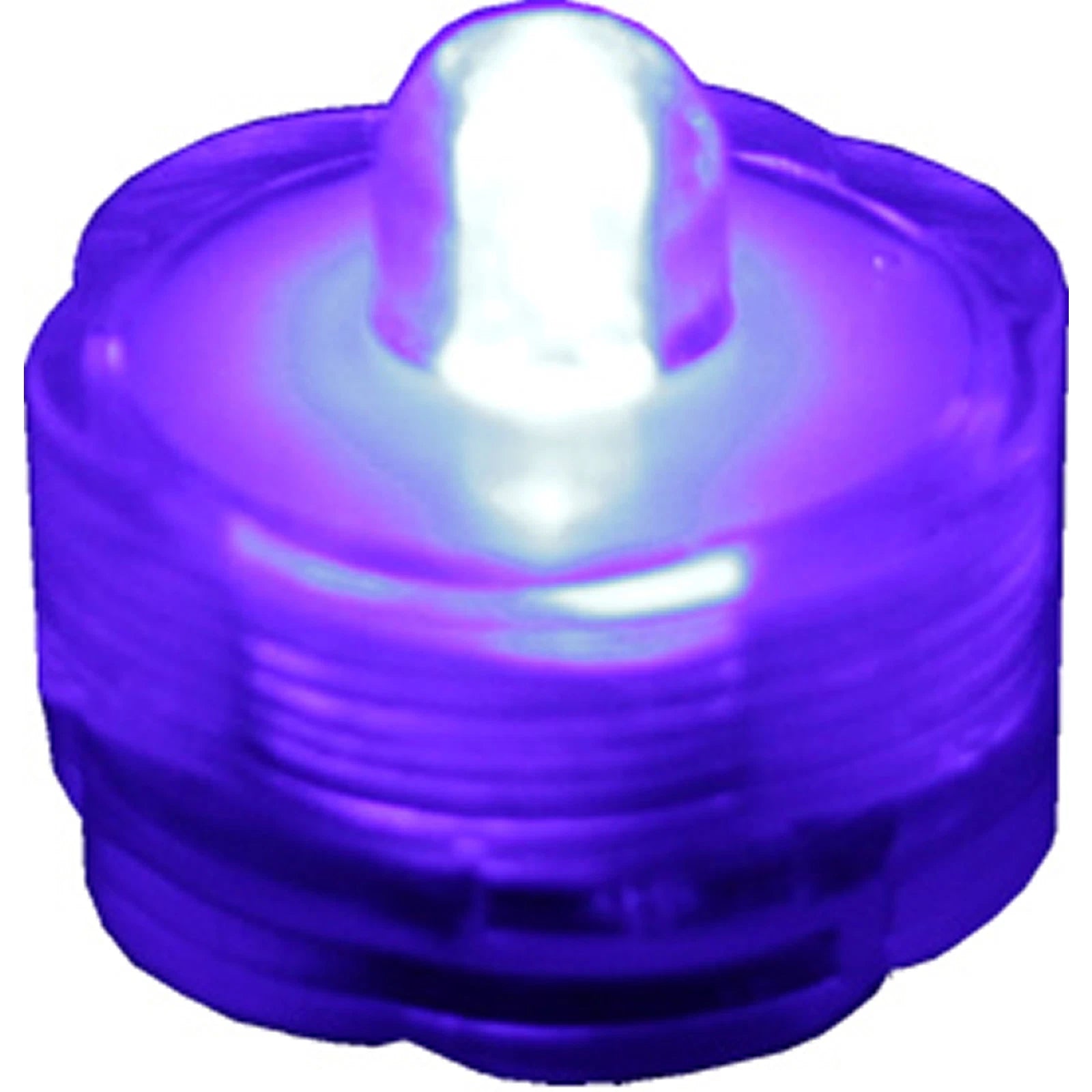 PURPLE ~ 24 Pack Submersible Waterproof Battery LED Tea Light ~ Wedding Decorati