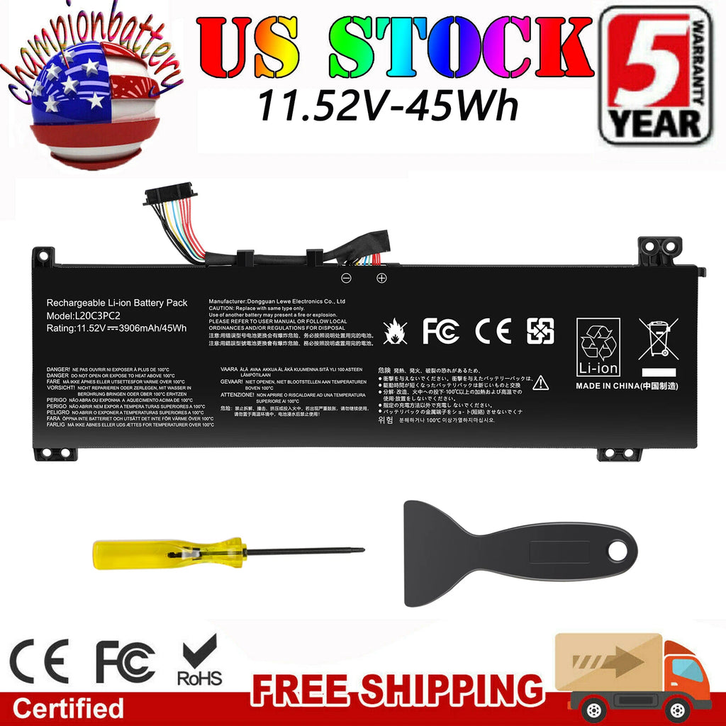 New L20C3PC2 Battery for Lenovo IdeaPad Gaming 3-15ACH6 3-15IHU6 L20M3PC2 Series