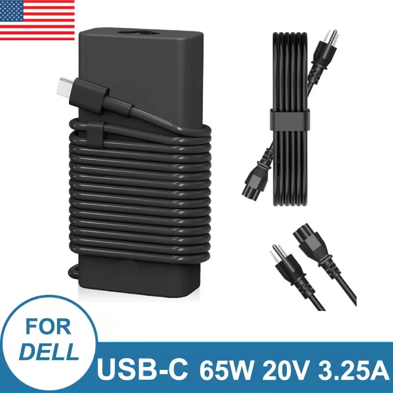 65W Type-C USB-C Laptop Charger for Dell Latitude Computer 5530 5420 5430 5520