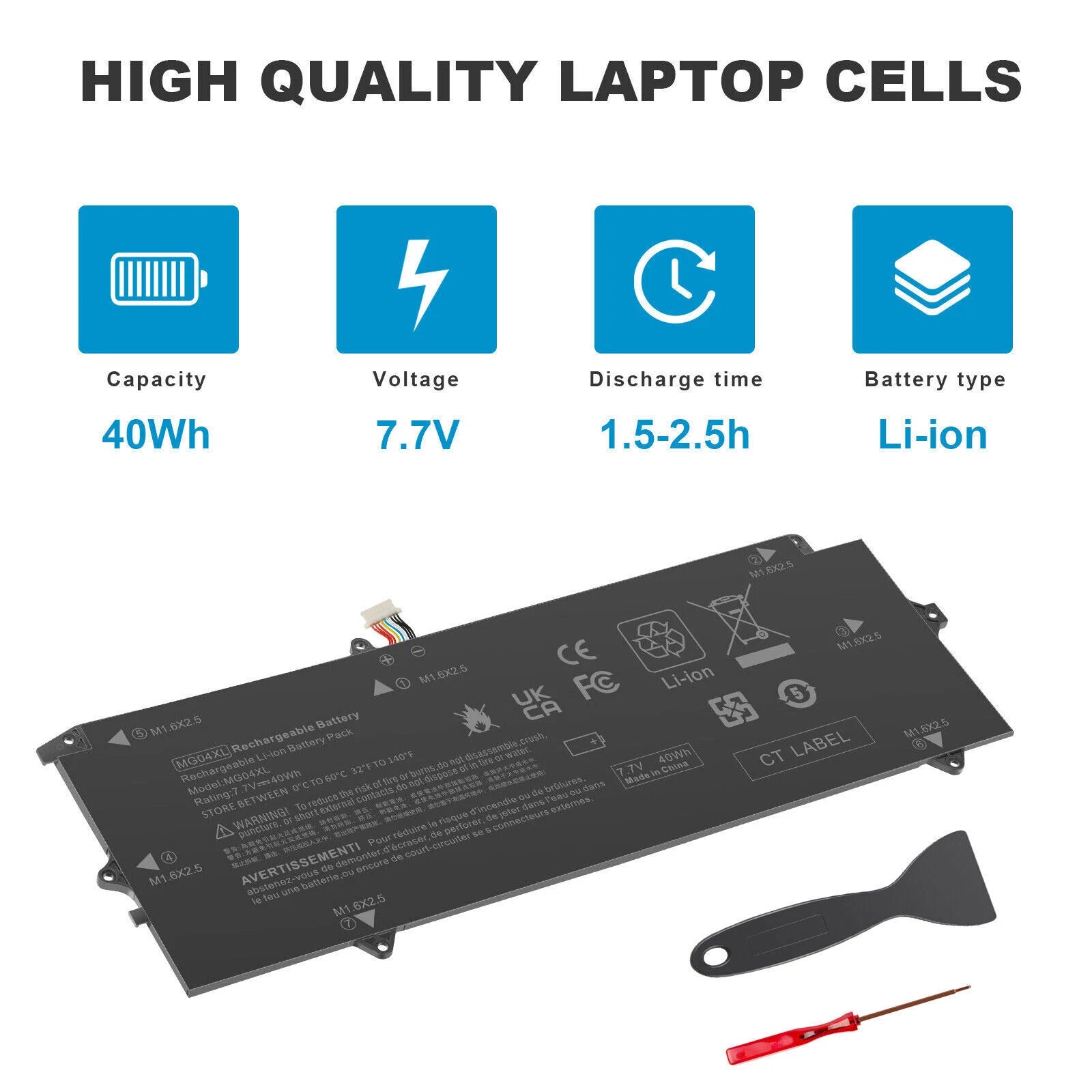 MG04XL Battery For HP Elite X2 1012 G1 Series MG04XL 812060-2C1 HSTNN-DB7F 40Wh