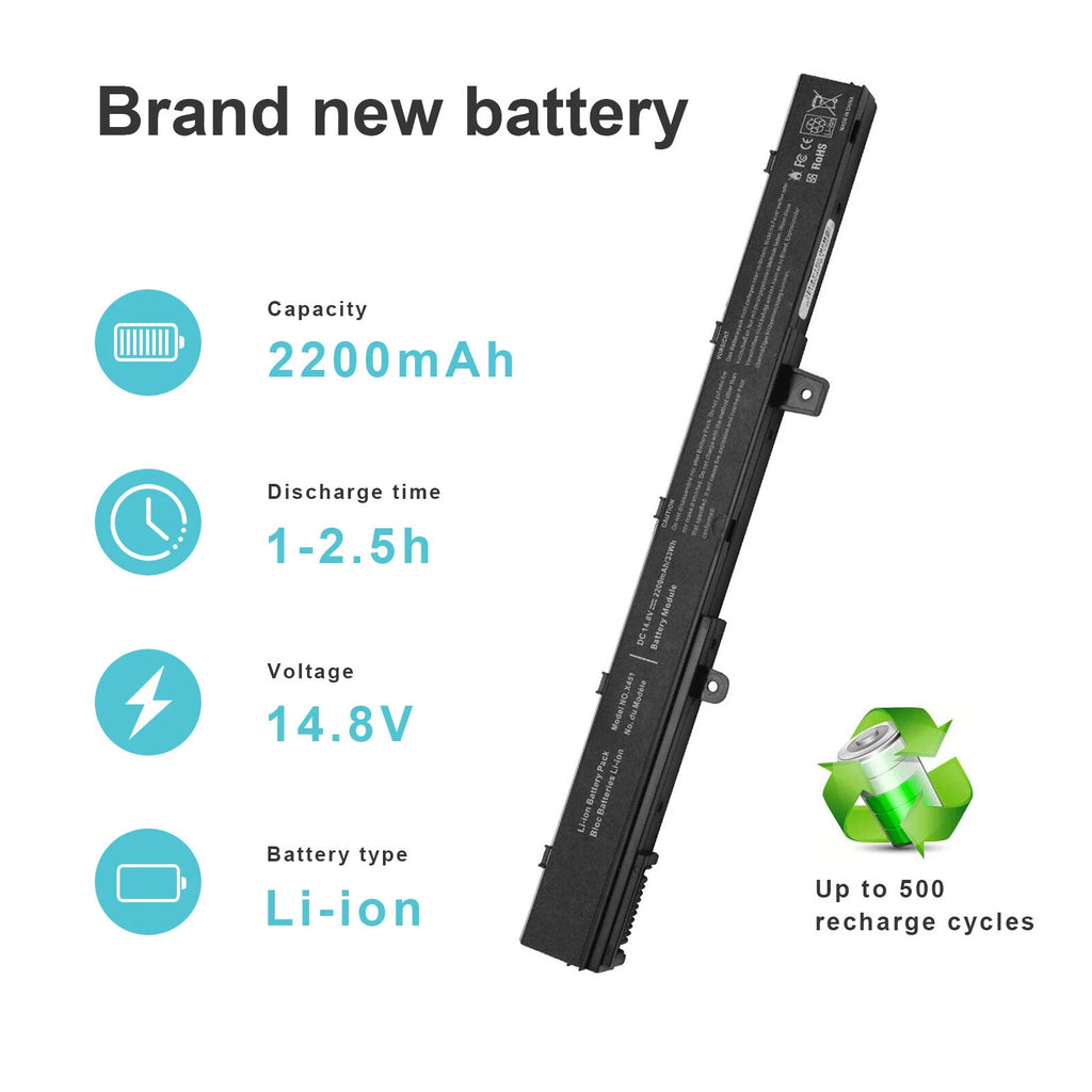 Battery For ASUS X551M Series A31N1319 A41N1308 X45LI9C YU12008-13007D Notebook