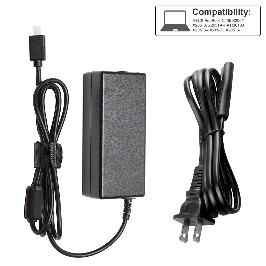 Adapter Charger for Asus EeeBook X205 X205T X205TA X205TA-HATM0103 X205TA