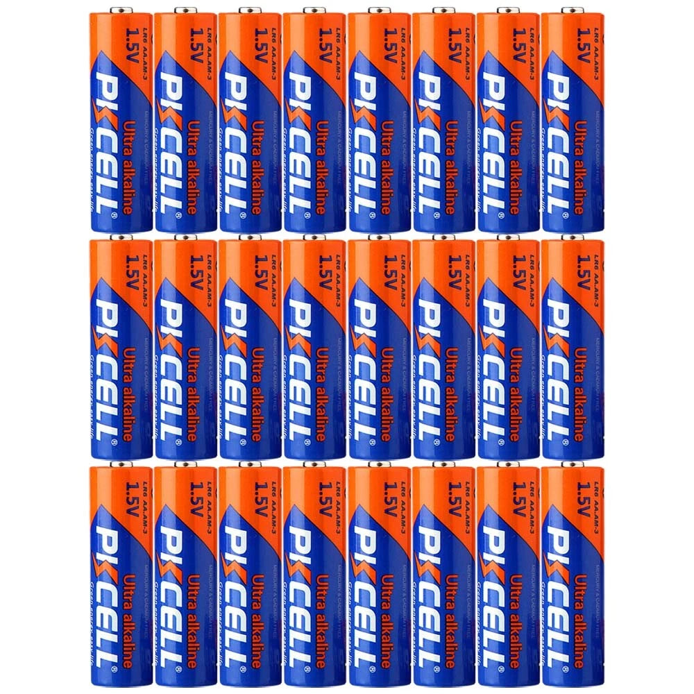PKCELL AA 1.5V LR6 Ultra Alkaline Batteries 2x12 total of 24 Pack
