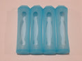 4 blue SILICONE PLASTIC STORAGE PROTECTIVE CASE HOLDER BOX 18650 BATTERY