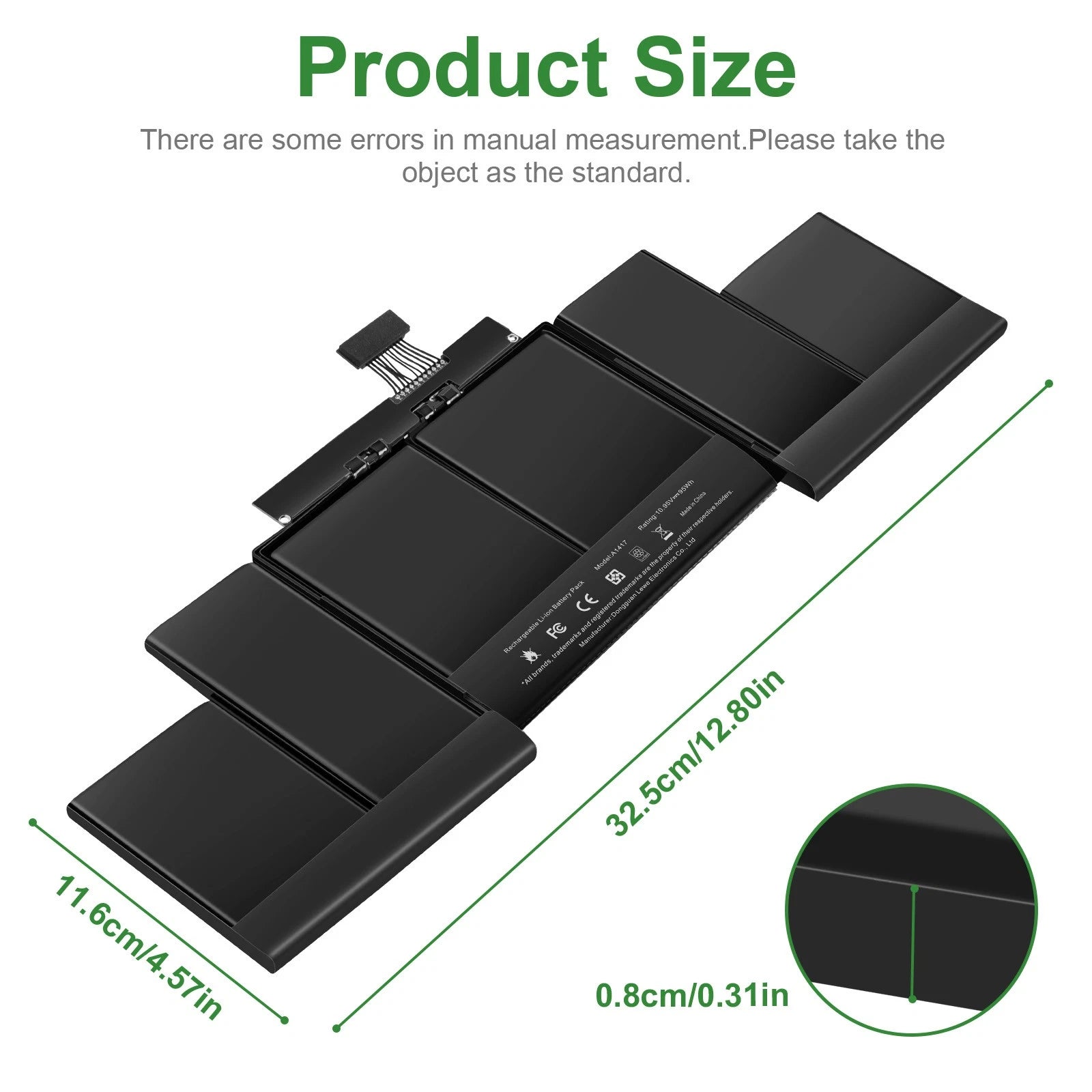 A1417 A1398 Laptop Battery For Apple Macbook Pro 15 inch Retina Mid 2012 95Wh