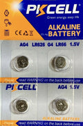 AG4 LR626 PKCELL Battery (4 piece) LR66 377 377A 626 177 V377 US Seller