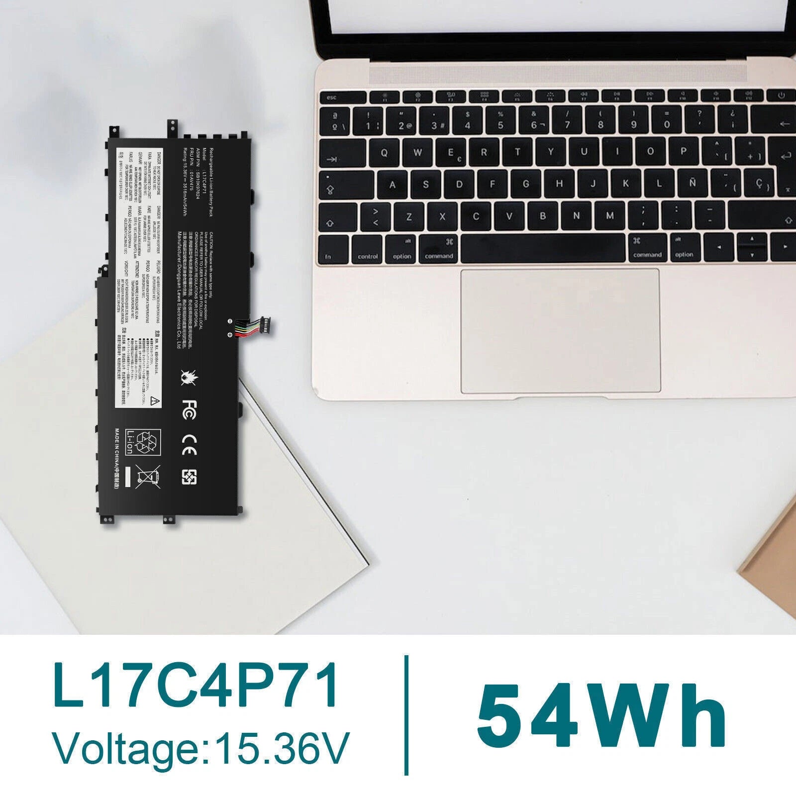 L17C4P71 Battery For Lenovo ThinkPad X1 Yoga 3rd Gen Series L17M4P73 01AV475 NEW