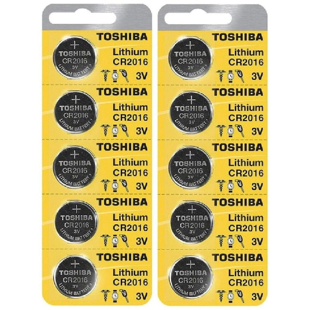 100 x New Original Toshiba CR2016 CR 2016 3V LITHIUM COIN BATTERY BR2016 DL2016