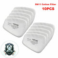 10pcs/set 5N11 Cotton Filter Replacement Filters For 6200 6800 7502 Respirators