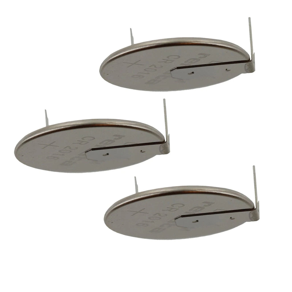 3x CR2016FH-MFR 3V Lithium Coin Battery 2-PIN HORZ for PC CMOS Boards
