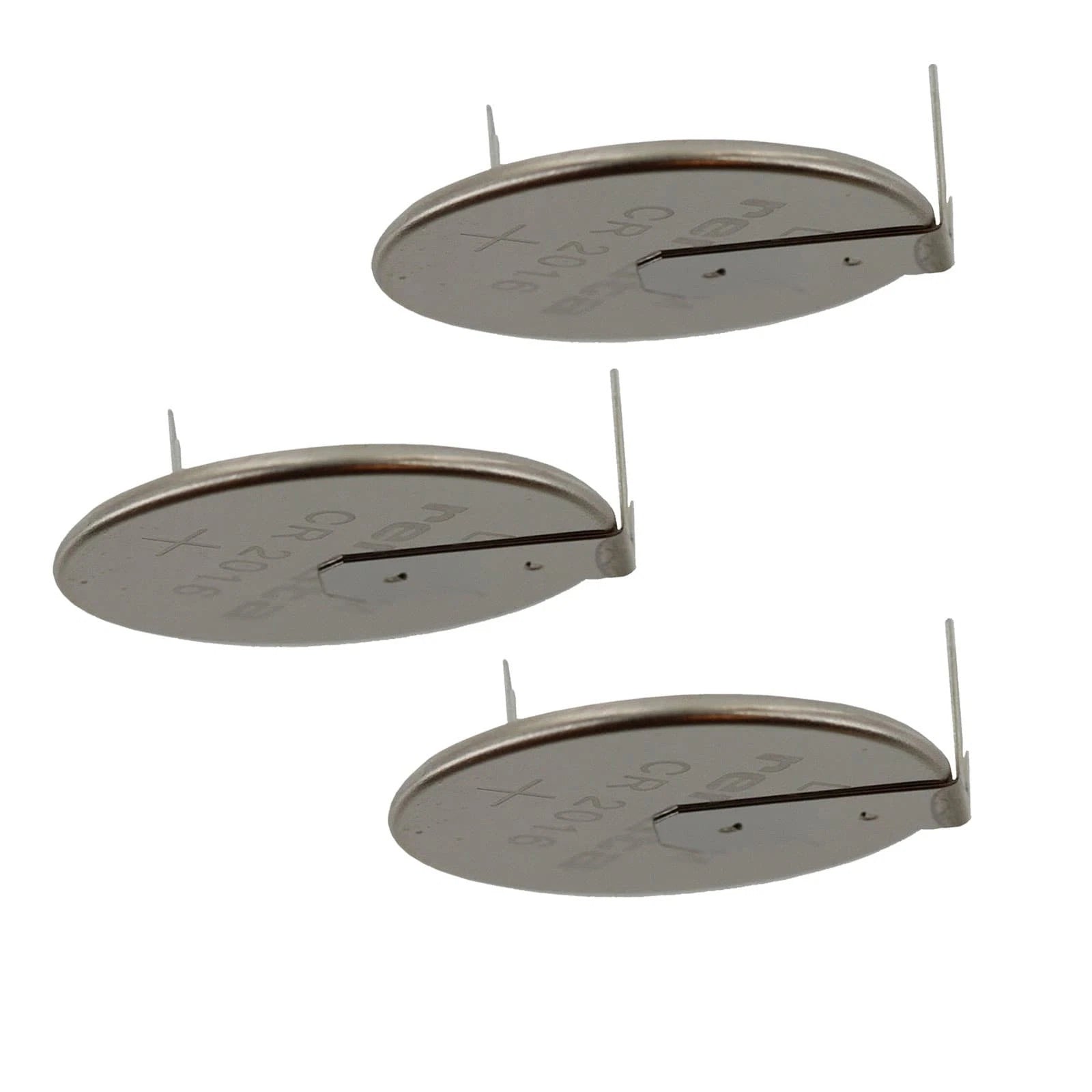 3x CR2016FH-MFR 3V Lithium Coin Battery 2-PIN HORZ for PC CMOS Boards