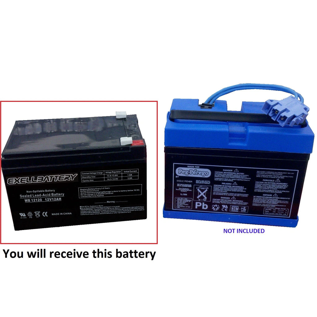 New Peg Perego Polaris Outlaw RZR John Deer Loader 12V Peplacement Battery *USA