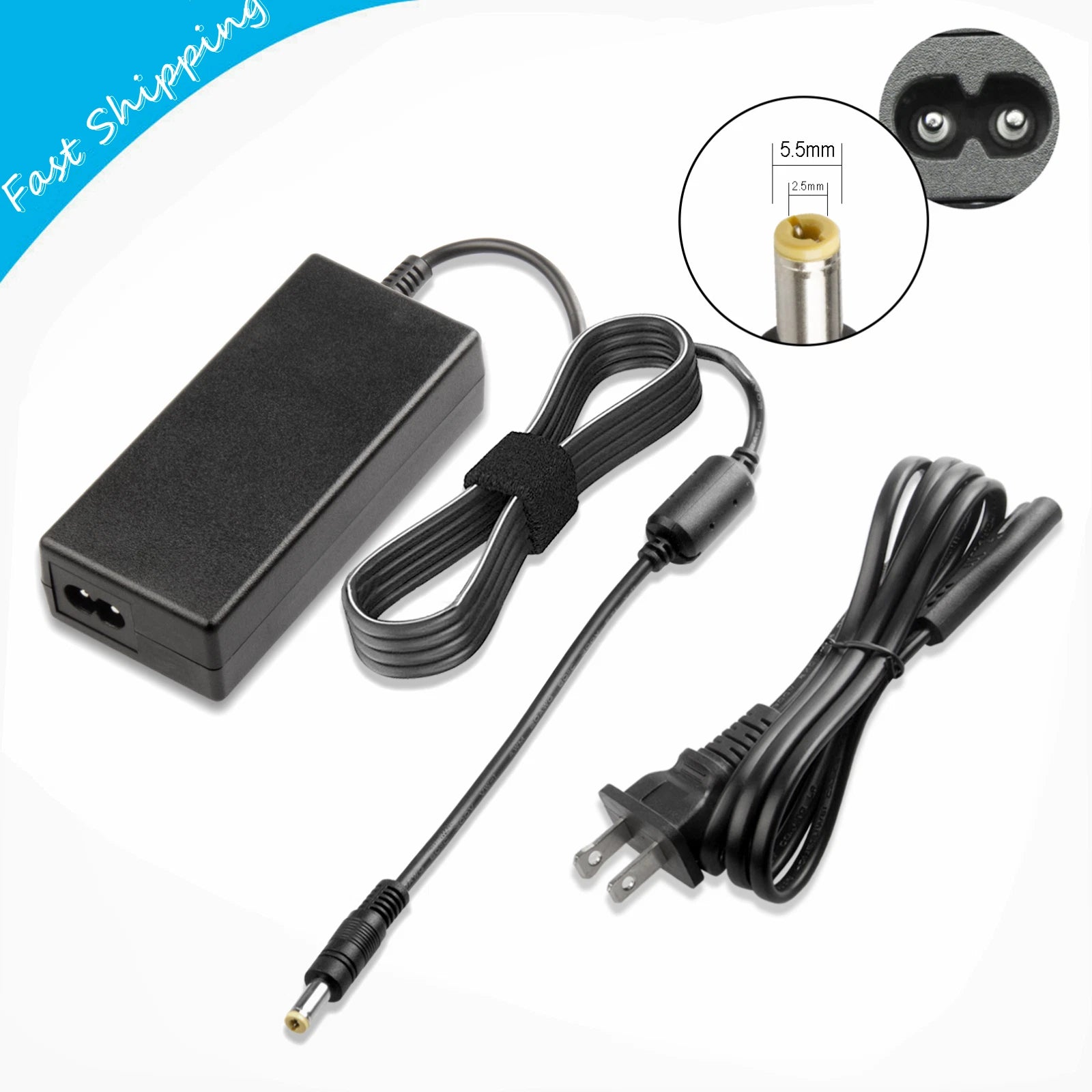 New 45W 19V 2.37A Adapter Charger ADP-45BWA 5.5x2.5mm For Asus Q501 Q501L Q501LA