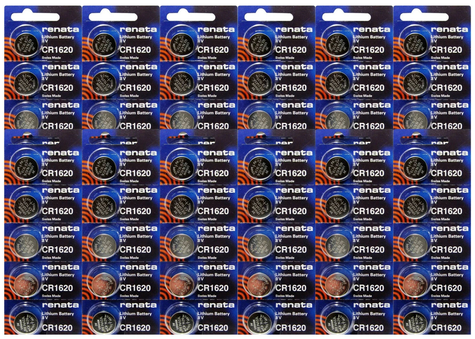 Genuine Renata CR1620Battery Lithium Coin Batteries ECR1620 (60PK)