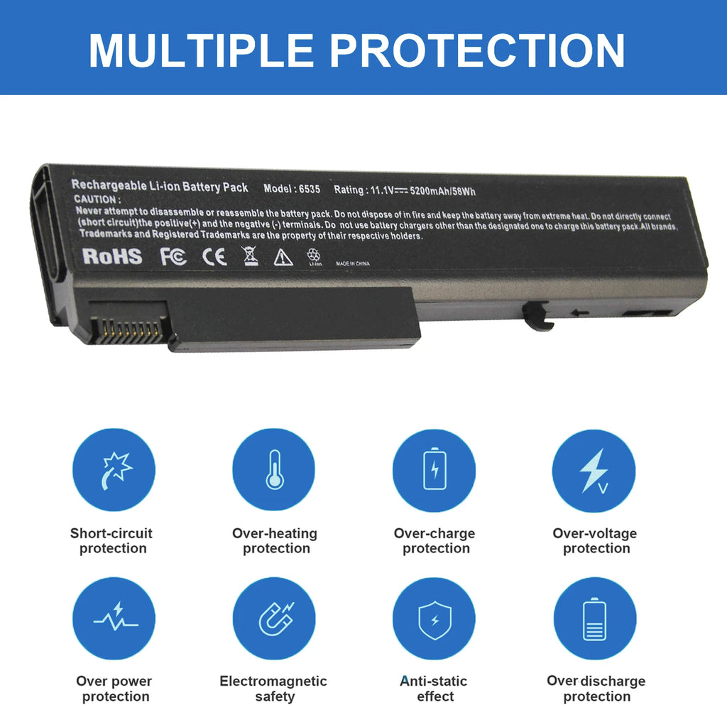Battery for HP TD06 EliteBook 8440P 6930P 6530B 6730B ProBook 6455B 6535b 6500b