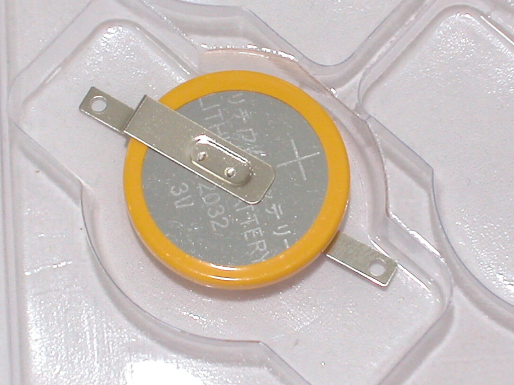 10 x NEW CR2032 Lithium Battery CMOS backup memory with 180? solder tabs